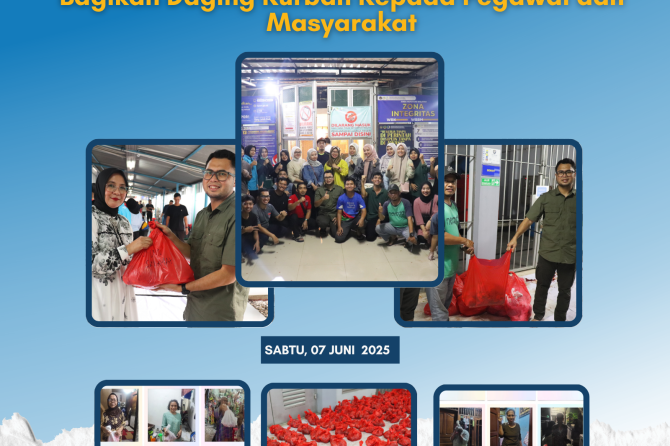 Momentum Hari Raya Idul Adha 1446 H, RSU Pengayoman Cipinang Bagikan Daging Kurban Kepada Pegawai dan Masyarakat