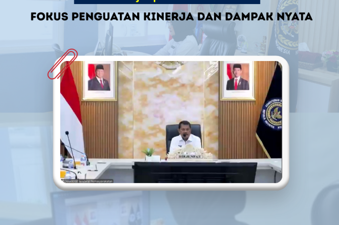 Arahan Dirjenpas Secara Virtual : Fokus Penguatan Kinerja dan Dampak Nyata